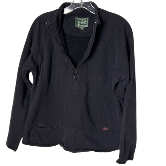 Woolrich sweater, women M. quarter zip, vintage,logo,quality craftsmanship, - Picture 1 of 13